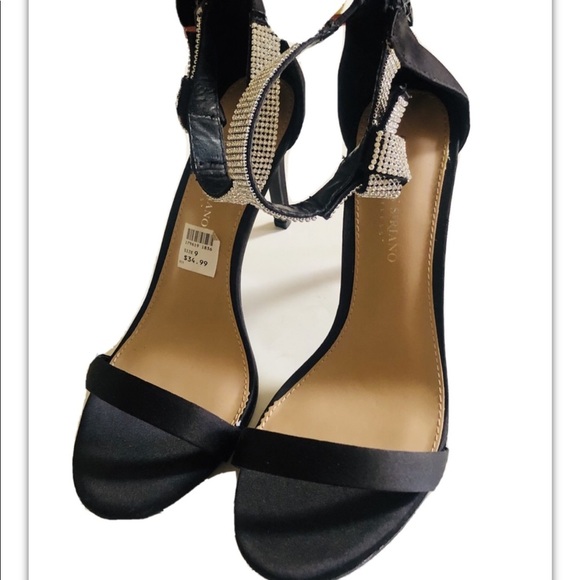 Christian Siriano Strappy Bling Open Toe Heels - Picture 3 of 7